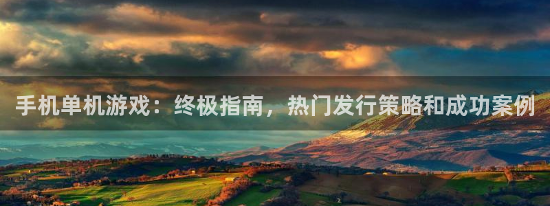 新城平台官网注册：手机单机游戏：终极指南，热门发行策略和成功案例