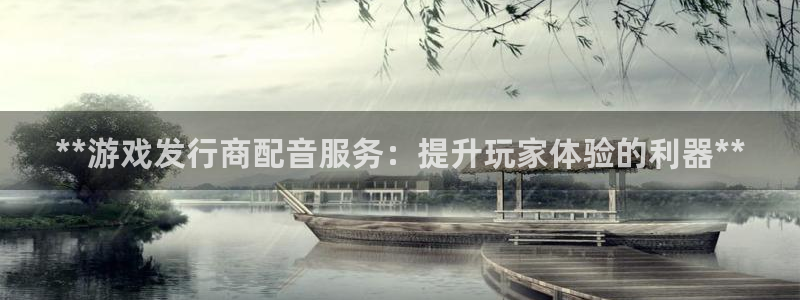 新城平台代理注册条件：**游戏发行商配音服务：提升玩家体验的利器**