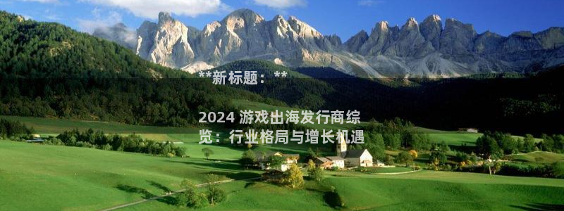 新城平台进.新城平台.稳定风险提示：**新标题：**

2024 游戏出海发行商综
览：行业格局与增长机遇