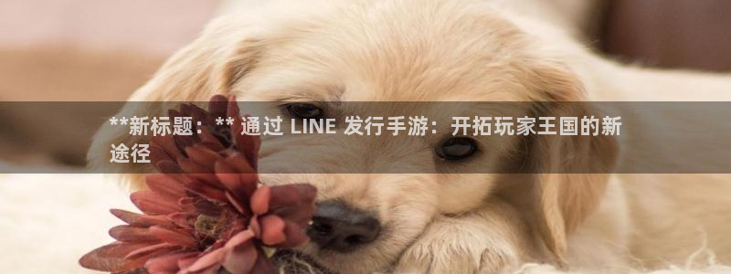 新城平台主管：**新标题：** 通过 LINE 发行手游：开拓玩家王国的新
途径